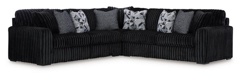 Midnight Madness L shaped Sectional