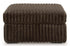 Midnight Madness Chocolate Oversized Ottoman
