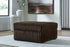Midnight Madness Chocolate Oversized Ottoman