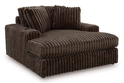 Midnight Madness Chocolate Oversized Chaise Chair