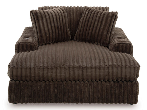 Midnight Madness Chocolate Oversized Chaise Chair