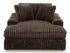 Midnight Madness Chocolate Oversized Chaise Chair