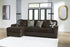 Midnight Madness Chocolate LAF Sofa Chaise