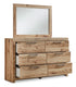Hyanna Tan Brown Dresser & Mirror