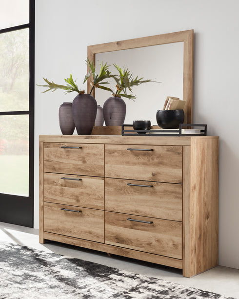 Hyanna Tan Brown Dresser & Mirror
