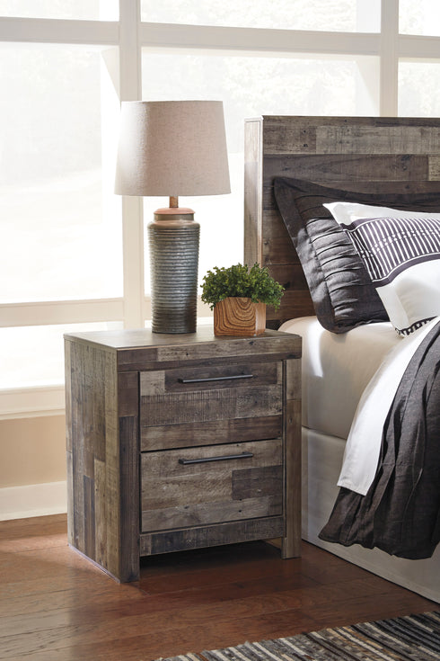 Derekson Multi-Gray Nightstand