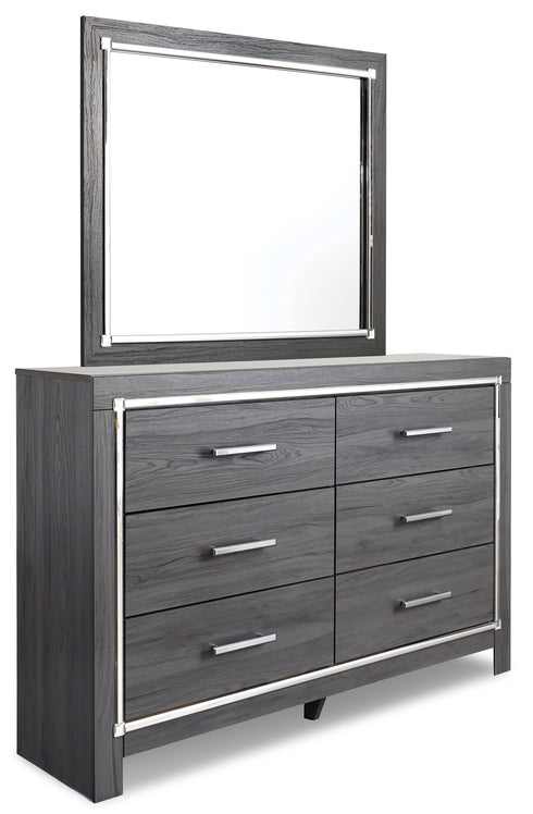 Lodanna Gray Dresser & Mirror