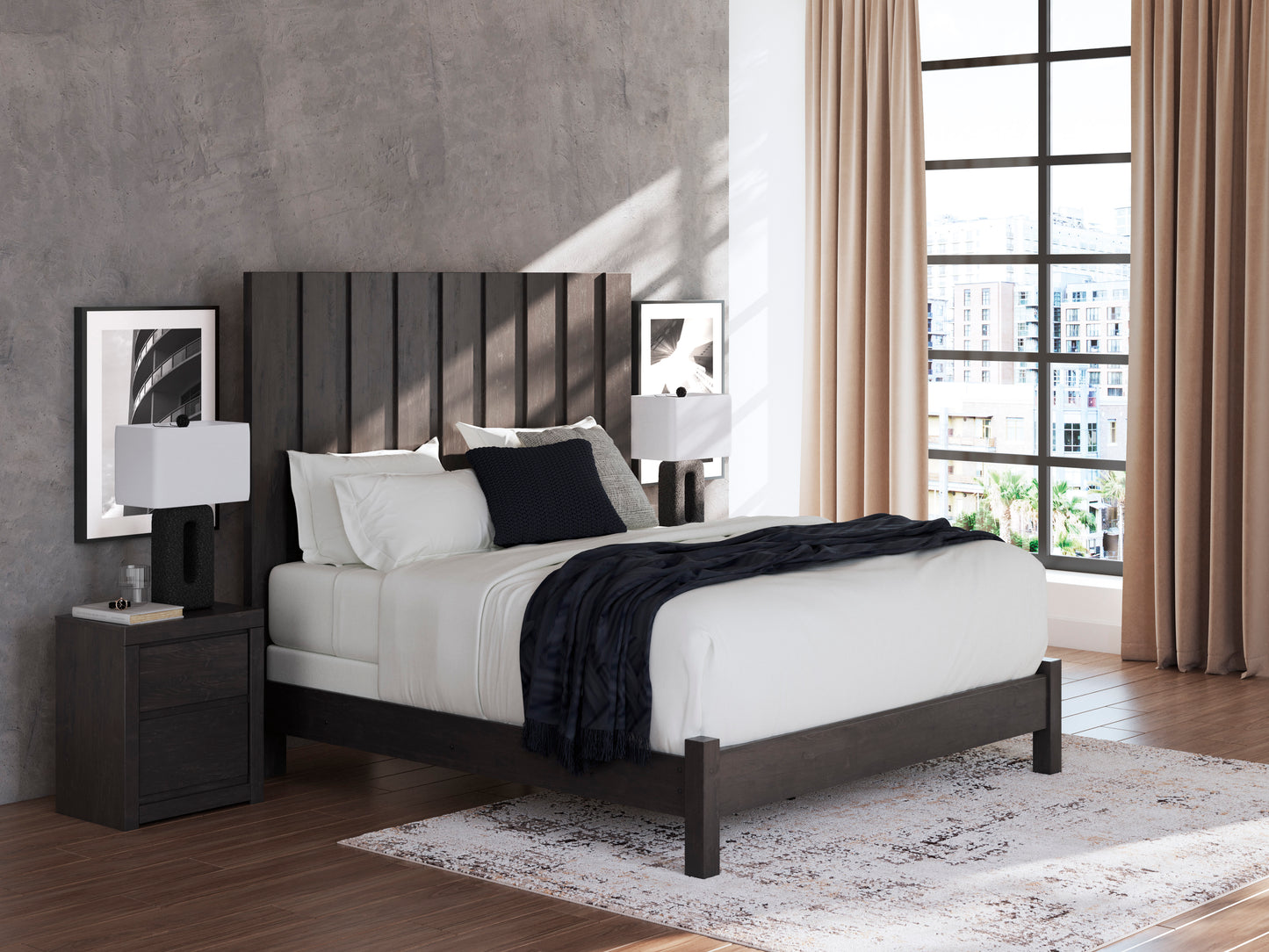 Fraluna Panel Bed