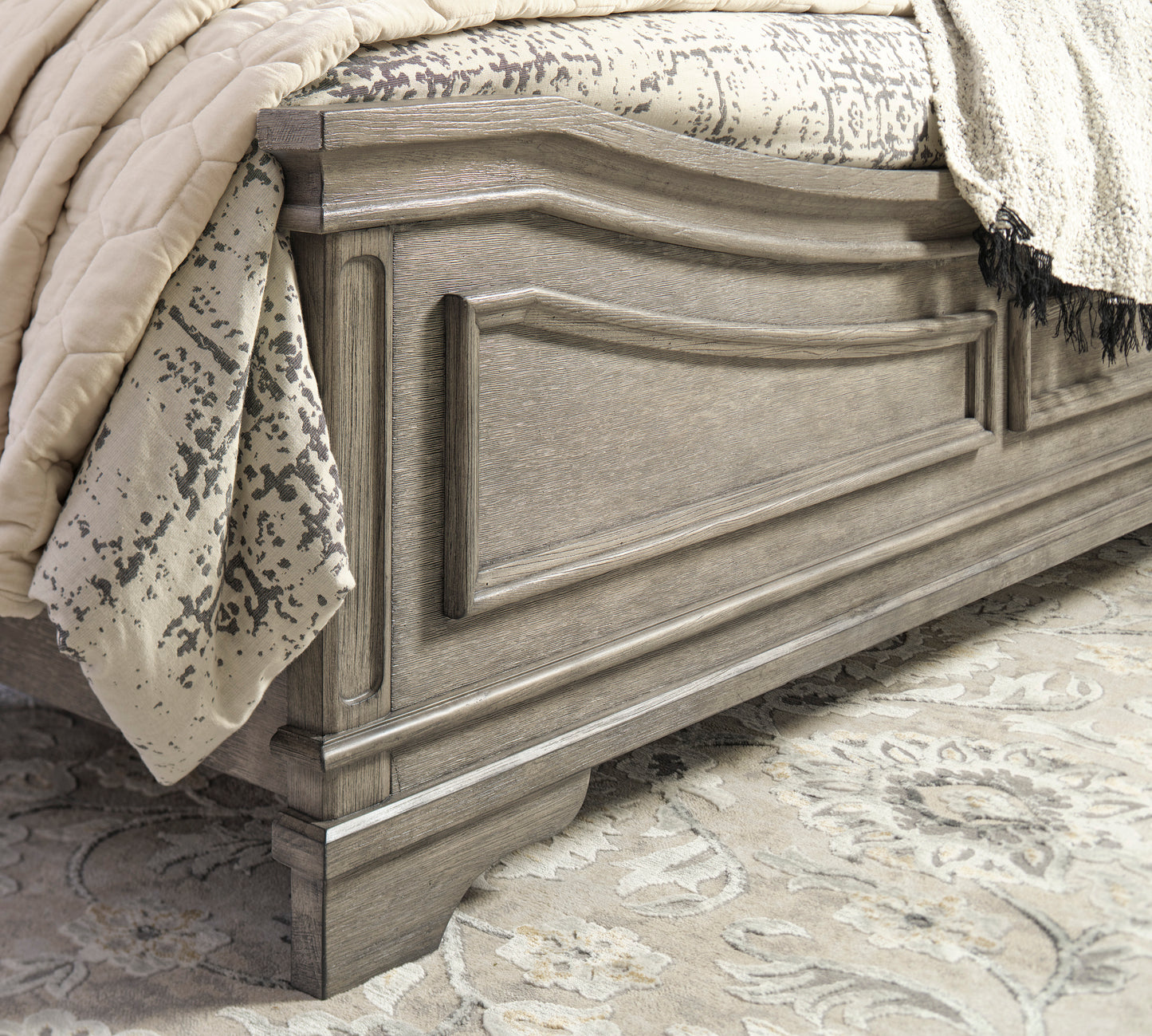 Lodenbay Upholstered Bed, Dresser & Mirror