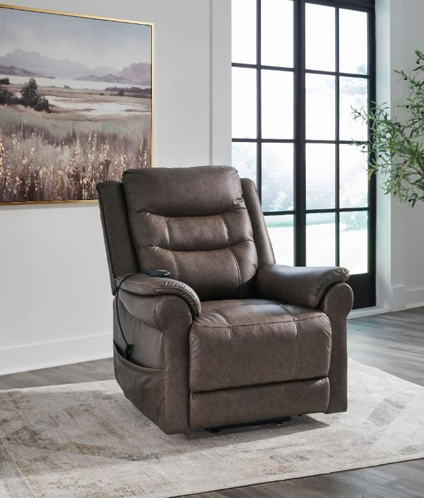 Oatman Umber Power Lift Recliner