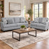 Madonna Silver Sofa & Loveseat
