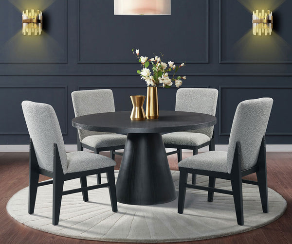 Portland 5pc Dining Set w/Upholstered Chairs