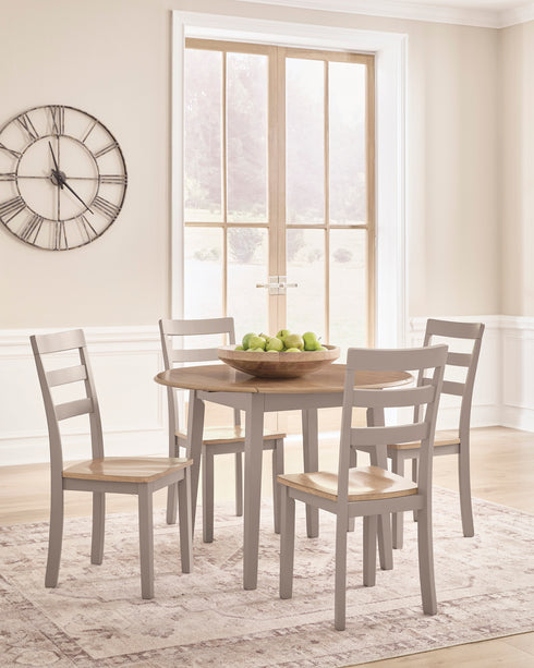 Harperfield Natural/Gray 5 Piece Dining Set