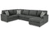 Edenfield Charcoal RAF Chaise Sectional