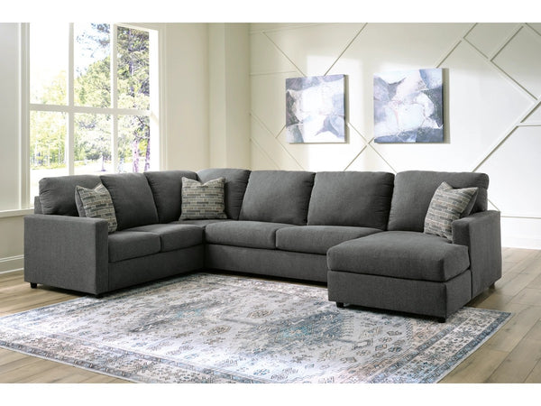 Edenfield Charcoal RAF Chaise Sectional