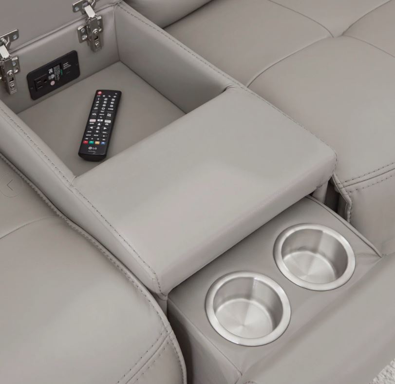 Canterbury Pewter Power Reclining Sectional