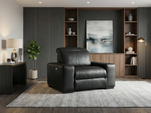 Ferrara Black Power Recliner