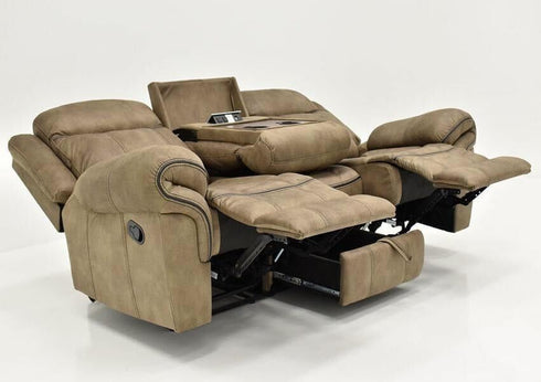 Sorrento Brown Reclining Sofa & Loveseat