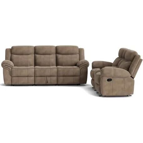 Sorrento Brown Reclining Sofa & Loveseat