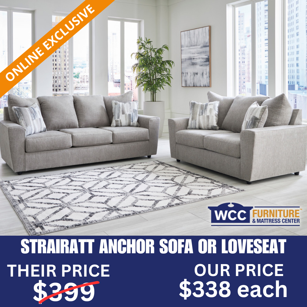 Stairatt Anchor Loveseat WCC Furniture & Mattress Center