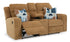 Kanlow Honey Reclining Loveseat w/ Console