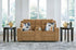 Kanlow Honey Reclining Loveseat w/ Console