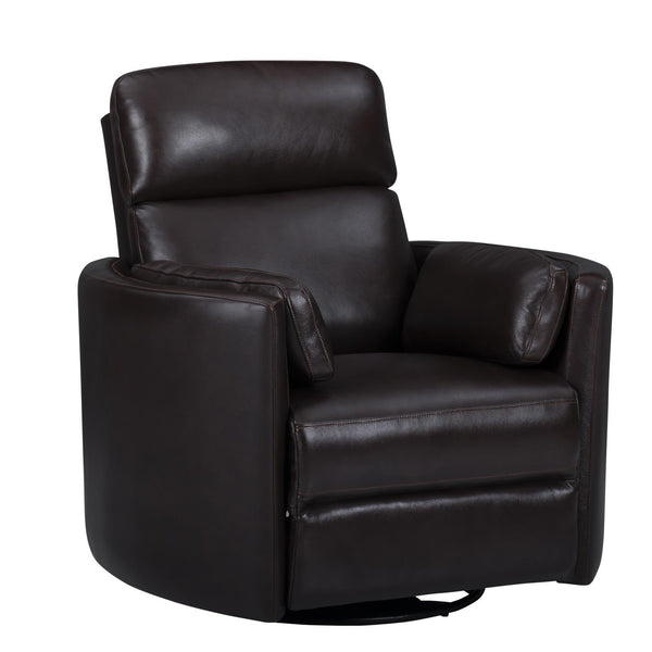 Radius Hickory Brown Manual Swivel Glider Recliner