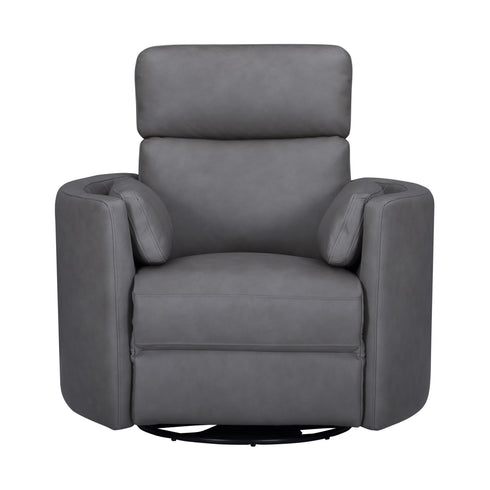 Radius Nickel Grey Manual Swivel Glider Recliner
