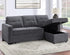 Noah Flippable Convertible Storage Gray Sofa Sleeper
