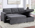 Noah Flippable Convertible Storage Gray Sofa Sleeper