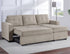 Noah Flippable Convertible Storage Tan Sofa Sleeper