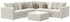 Ritzy Bone L-Shape Sectional
