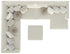 Ritzy Bone U-Shape Sectional w/ RAF Chaise