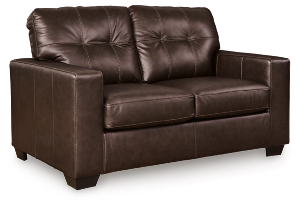 Santorine Dark Brown Sofa & Loveseat
