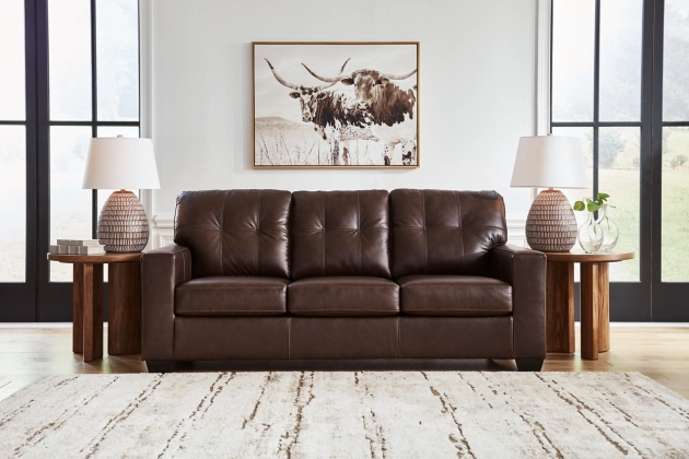 Santorine Dark Brown Sofa & Loveseat