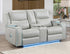 Luna Ice Power Reclining Loveseat w/ Console & Bluetooth Audio