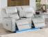 Luna Ice Power Reclining Loveseat w/ Console & Bluetooth Audio