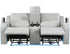 Luna Ice Power Reclining Loveseat w/ Console & Bluetooth Audio