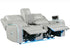 Luna Ice Power Reclining Loveseat w/ Console & Bluetooth Audio