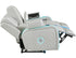Luna Ice Power Reclining Loveseat w/ Console & Bluetooth Audio