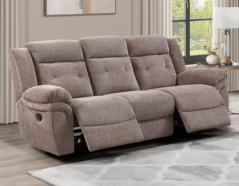 Sydney Brown Gliding Reclining Sofa