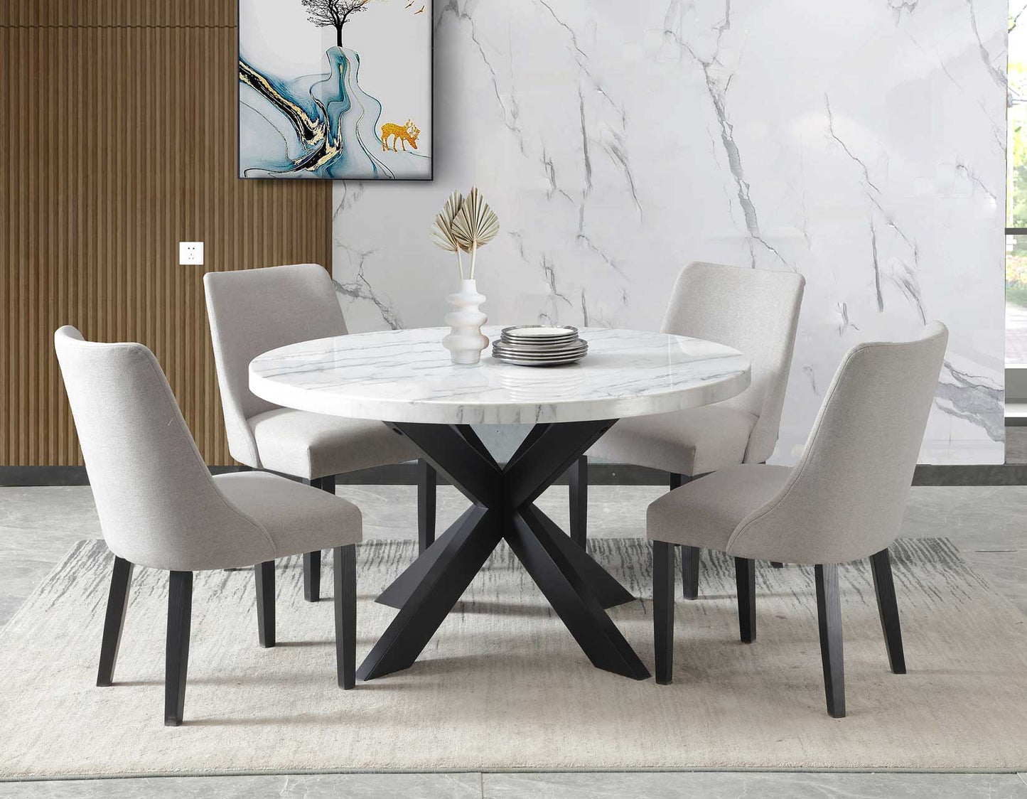 Xena 5 Piece Round Dining Set