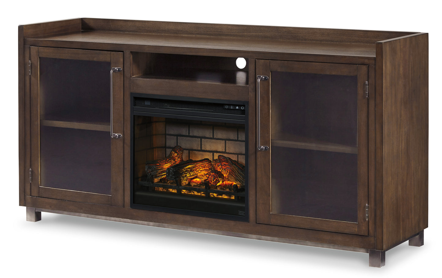 Starmore Brown XL TV Stand w/ Fireplace