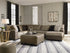 Abalone Chocolate RAF Sectional - WCC Furniture & Mattress Center Lafayette & Lake Charles