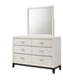 Akerson White King Panel Bed, Dresser & Mirror - WCC Furniture & Mattress Center Lafayette & Lake Charles