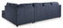 Albar Place Cobalt Double Chaise RAF Sectional - WCC Furniture & Mattress Center Lafayette & Lake Charles