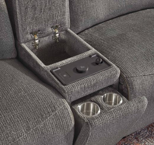 Aldo Airy Midnight 6 Piece Power Reclining Sectional - WCC Furniture & Mattress Center Lafayette & Lake Charles