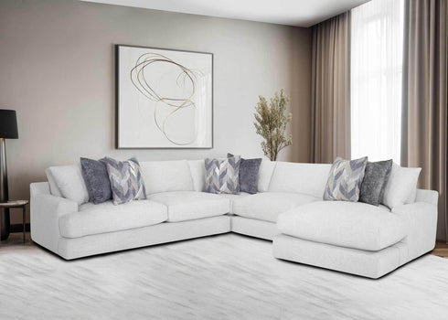 Alistair Cotton Sectional w/ Reversible Chaise - WCC Furniture & Mattress Center Lafayette & Lake Charles