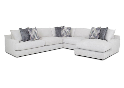 Alistair Cotton Sectional w/ Reversible Chaise - WCC Furniture & Mattress Center Lafayette & Lake Charles