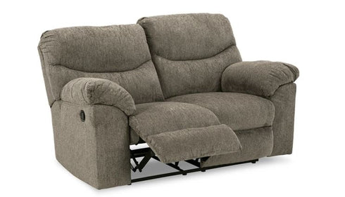 Alphons Putty Reclining Loveseat - WCC Furniture & Mattress Center Lafayette & Lake Charles